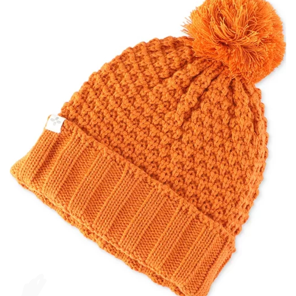 Sun + Stone Men's Orange Knit Beanie